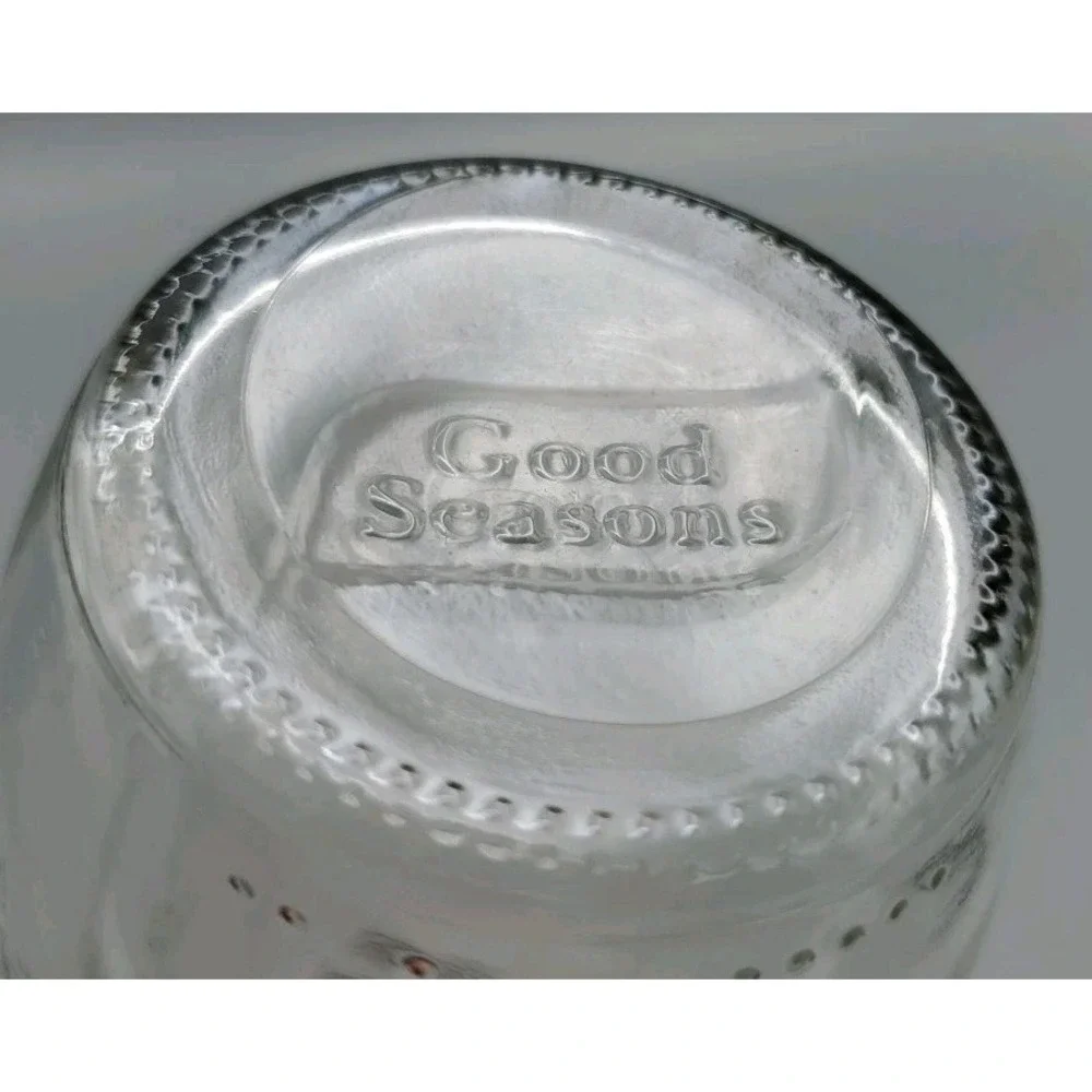 Good Seasons‎ Glass Cruet with Markings For Oil Vinegar Water and Top